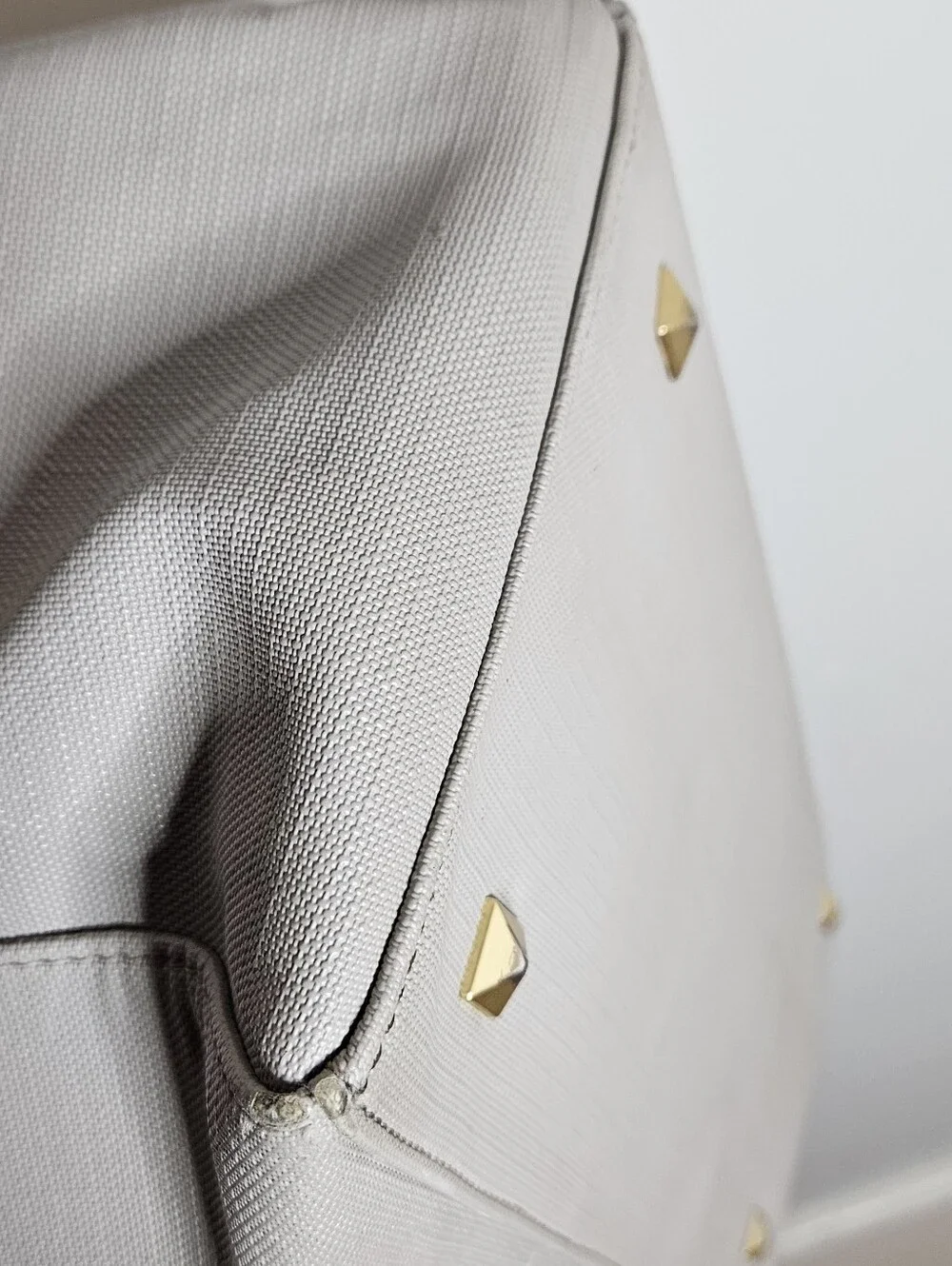 Dagne Dover Signature Legend Tote Laptop Bag Tan Gold